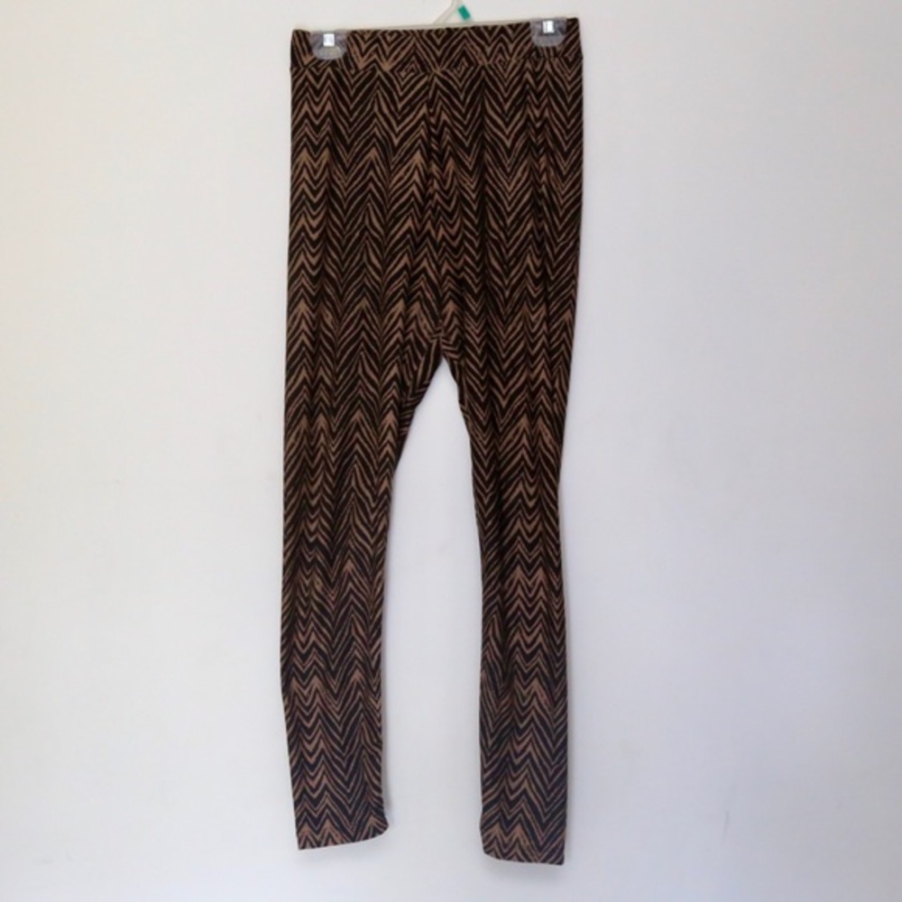 8 of hearts zebra print leggings